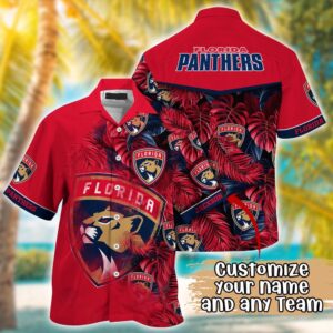 NHL Florida Panthers Summer Hawaii Shirt Custom Football Shirts 1