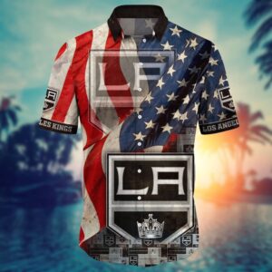 NHL Los Angeles Kings American Flag Hawaii Shirt Summer Football Shirts 2