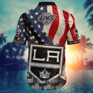 NHL Los Angeles Kings American Flag Hawaii Shirt Summer Football Shirts 3