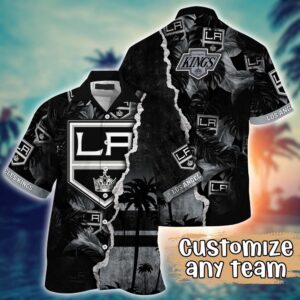NHL Los Angeles Kings Palm Tree Hawaii Shirt Custom Summer Football Shirts 1