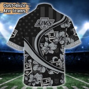 NHL Los Angeles Kings Summer Flower Hawaii Shirt Custom Football Shirts 3