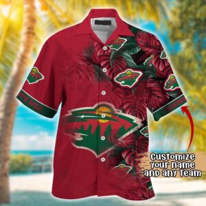 NHL Minnesota Wild Summer Hawaii Shirt Custom Football Shirts 2