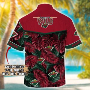 NHL Minnesota Wild Summer Hawaii Shirt Custom Football Shirts 3