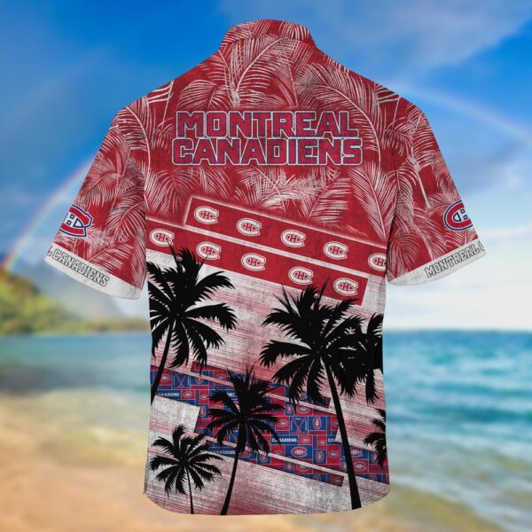 NHL Montreal Canadiens Palm Tree Pattern Hawaii Shirt Unisex Sport Hawaii Shirt