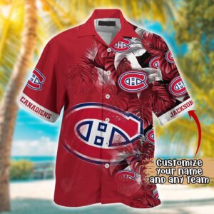 NHL Montreal Canadiens Summer Hawaii Shirt Custom Football Shirts 2