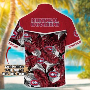 NHL Montreal Canadiens Summer Hawaii Shirt Custom Football Shirts 3