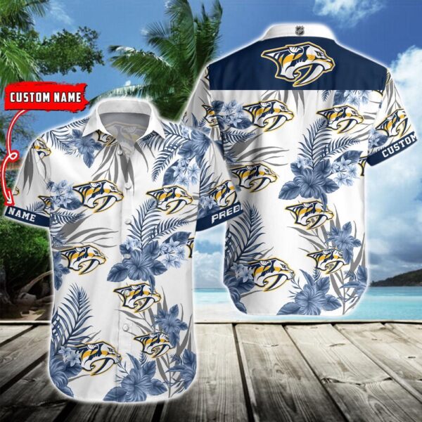NHL Nashville Predators Hawaiian Shirt Hockey Aloha Shirt For Fans