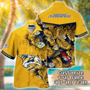 NHL Nashville Predators Summer Hawaii Shirt Custom Football Shirts 1