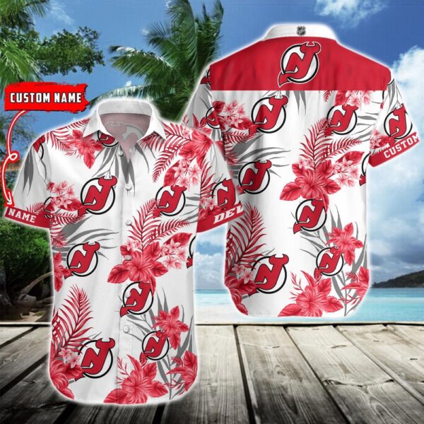 NHL New Jersey Devils Hawaiian Shirt Hockey Aloha Shirt For Fans