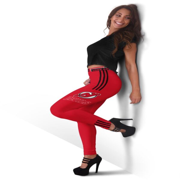 NHL New Jersey Devils Hollow Tank Top And Leggings Set For Fans