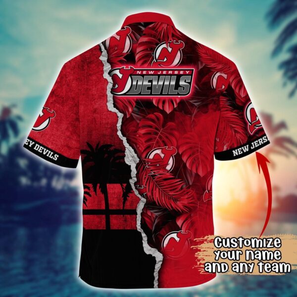 NHL New Jersey Devils Palm Tree Hawaii Shirt Custom Summer Football Shirts