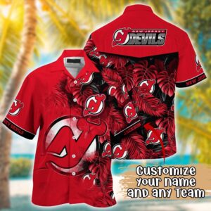 NHL New Jersey Devils Summer Hawaii Shirt Custom Football Shirts 1