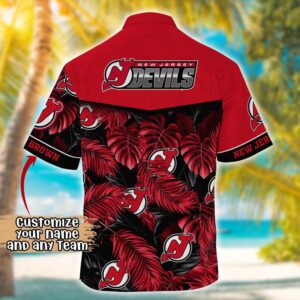 NHL New Jersey Devils Summer Hawaii Shirt Custom Football Shirts 3