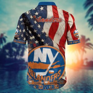 NHL New York Islanders American Flag Hawaii Shirt Summer Football Shirts 3