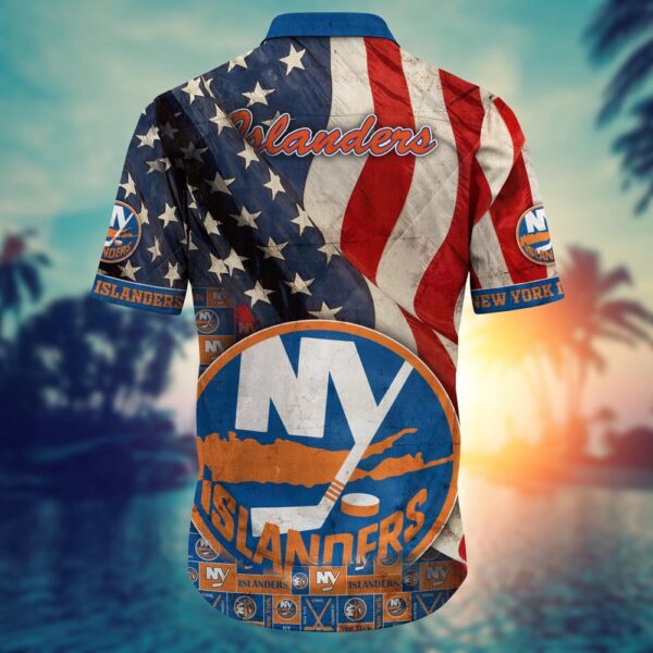 NHL New York Islanders American Flag Hawaii Shirt Summer Football Shirts