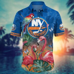 NHL New York Islanders Flamigo Hawaii Shirt Summer Football Shirts 2