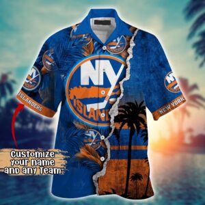 NHL New York Islanders Palm Tree Hawaii Shirt Custom Summer Football Shirts 2