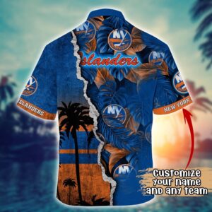 NHL New York Islanders Palm Tree Hawaii Shirt Custom Summer Football Shirts 3