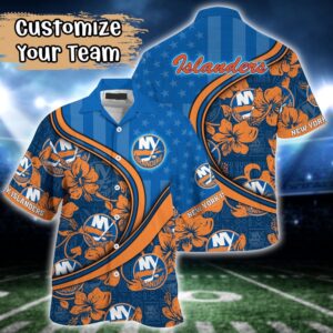 NHL New York Islanders Summer Flower Hawaii Shirt Custom Football Shirts 1