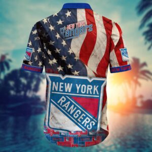 NHL New York Rangers American Flag Hawaii Shirt Summer Football Shirts 3