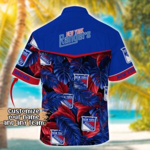 NHL New York Rangers Summer Hawaii Shirt Custom Football Shirts 3