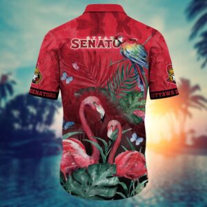 NHL Ottawa Senators Flamigo Hawaii Shirt Summer Football Shirts 3