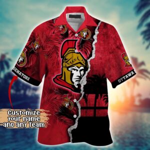 NHL Ottawa Senators Palm Tree Hawaii Shirt Custom Summer Football Shirts 2