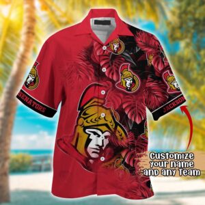 NHL Ottawa Senators Summer Hawaii Shirt Custom Football Shirts 2