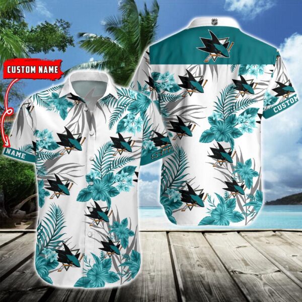 NHL San Jose Sharks Hawaiian Shirt Hockey Aloha Shirt For Fans