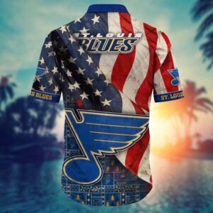 NHL St Louis Blues American Flag Hawaii Shirt Summer Football Shirts 3