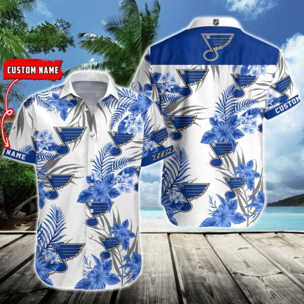 NHL St. Louis Blues Hawaiian Shirt Hockey Aloha Shirt For Fans