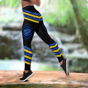 NHL St Louis Blues Hollow Tank Top And Leggings Set For Hockey Fans 2