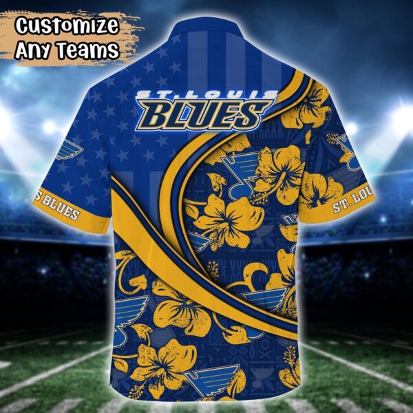 NHL St. Louis Blues Summer Flower Hawaii Shirt Custom Football Shirts