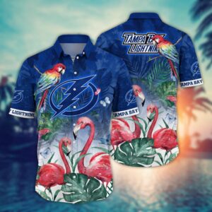 NHL Tampa Bay Lightning Flamigo Hawaii Shirt Summer Football Shirts 1