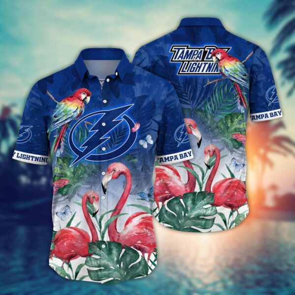 NHL Tampa Bay Lightning Flamigo Hawaii Shirt Summer Football Shirts