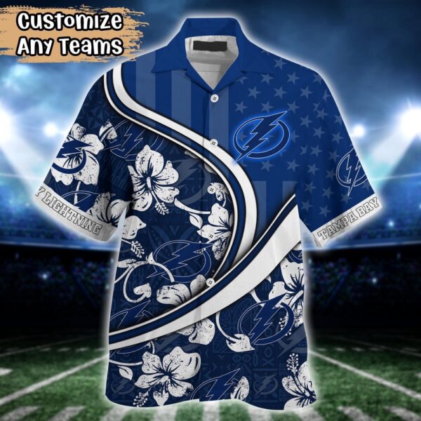 NHL Tampa Bay Lightning Summer Flower Hawaii Shirt Custom Football Shirts