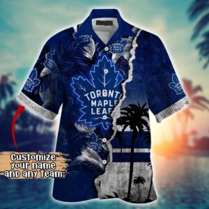 NHL Toronto Maple Leafs Palm Tree Hawaii Shirt Custom Summer Football Shirts 2