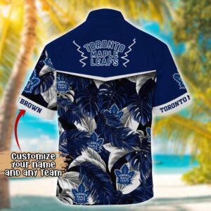 NHL Toronto Maple Leafs Summer Hawaii Shirt Custom Football Shirts 3