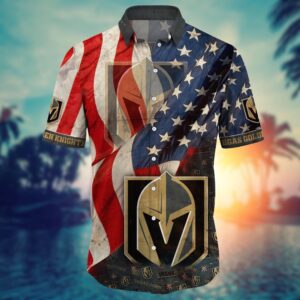 NHL Vegas Golden Knights American Flag Hawaii Shirt Summer Football Shirts 2