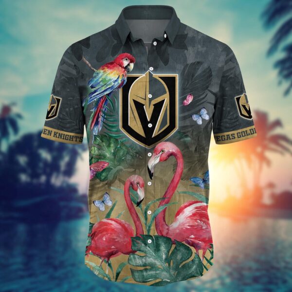 NHL Vegas Golden Knights Flamigo Hawaii Shirt Summer Football Shirts