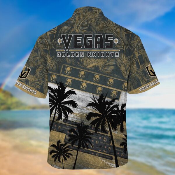NHL Vegas Golden Knights Palm Tree Pattern Hawaii Shirt Unisex Sport Hawaii Shirt