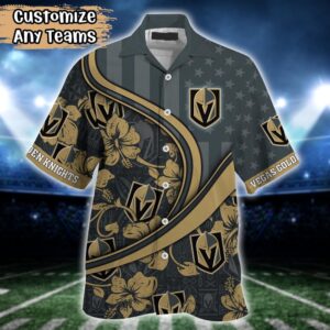 NHL Vegas Golden Knights Summer Flower Hawaii Shirt Custom Football Shirts 2