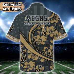 NHL Vegas Golden Knights Summer Flower Hawaii Shirt Custom Football Shirts 3