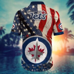 NHL Winnipeg Jets American Flag Hawaii Shirt Summer Football Shirts 3