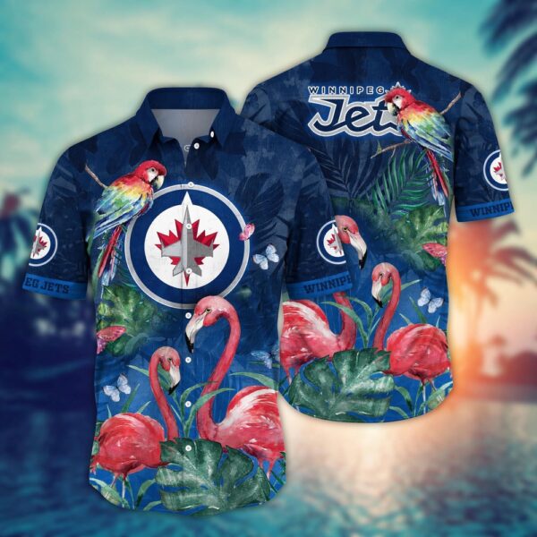 NHL Winnipeg Jets Flamigo Hawaii Shirt Summer Football Shirts