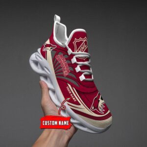 Personalized NHL Arizona Coyotes Max Soul Shoes For Hockey Fans 5