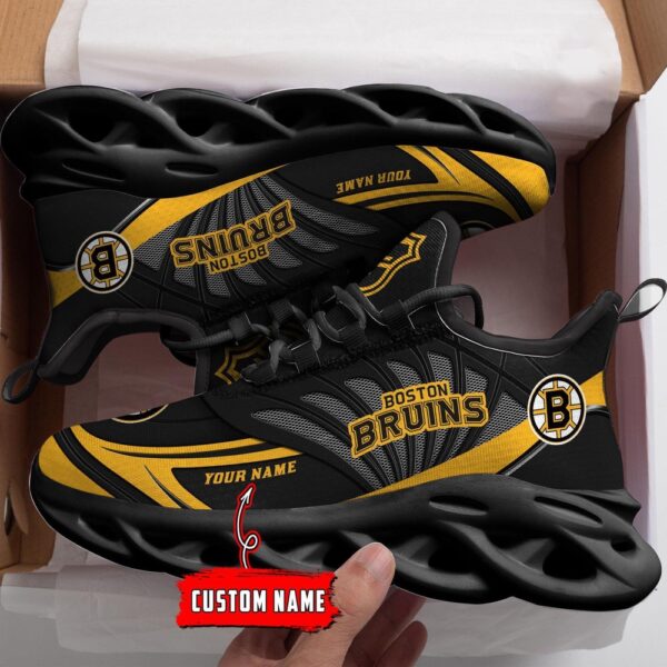Personalized NHL Boston Bruins Max Soul Shoes For Hockey Fans