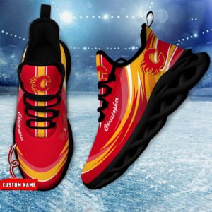 Personalized NHL Calgary Flames Max Soul Shoes Chunky Sneakers For Fans 2