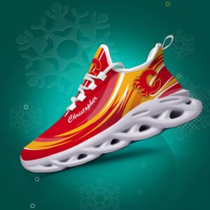 Personalized NHL Calgary Flames Max Soul Shoes Chunky Sneakers For Fans 3