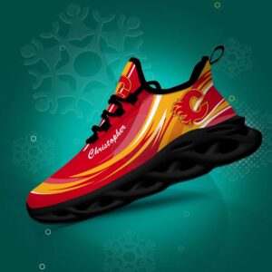 Personalized NHL Calgary Flames Max Soul Shoes Chunky Sneakers For Fans 6